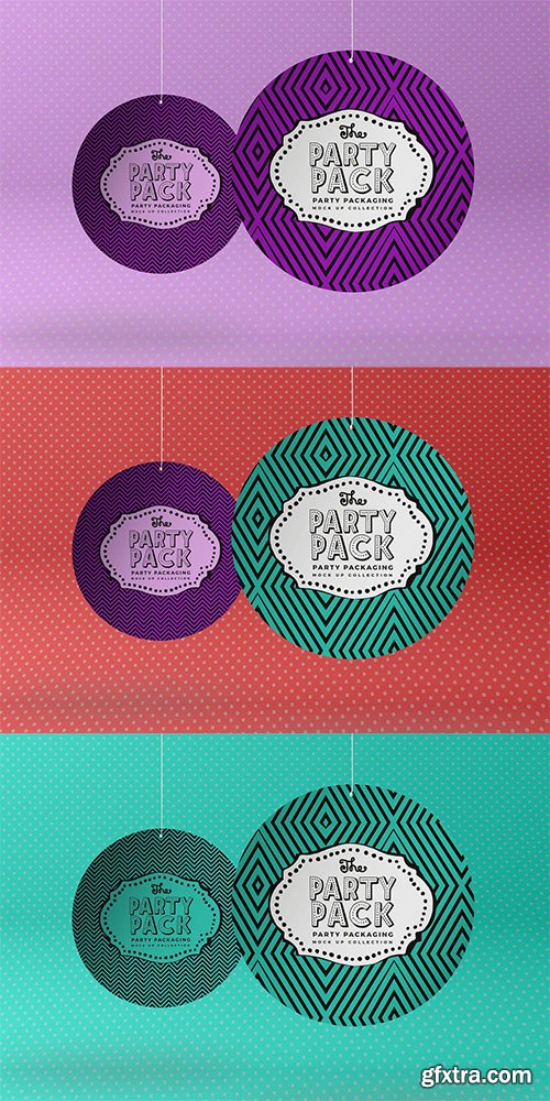 Hanging Mobile Party Packaging Mockup Hanging Mobile Party Packaging Mockup