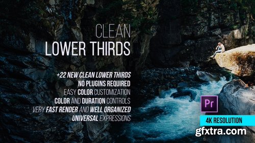 Videohive Clean Lower Thirds for Premiere 21731346