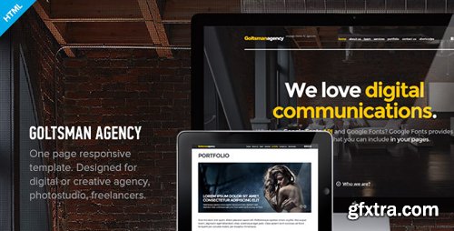 ThemeForest - Goltsman Agency v1.0.1 - One Page Responsive Template - 4613654