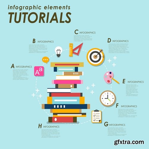 Business Infographics, Education Web Design Elements 25xEPS Business Infographics, Education Web Design Elements 25xEPS
