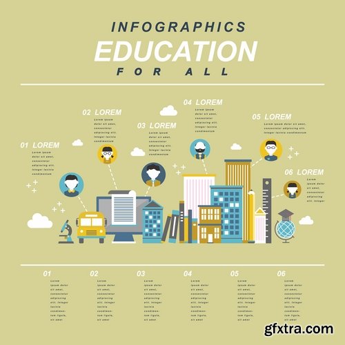 Business Infographics, Education Web Design Elements 25xEPS Business Infographics, Education Web Design Elements 25xEPS