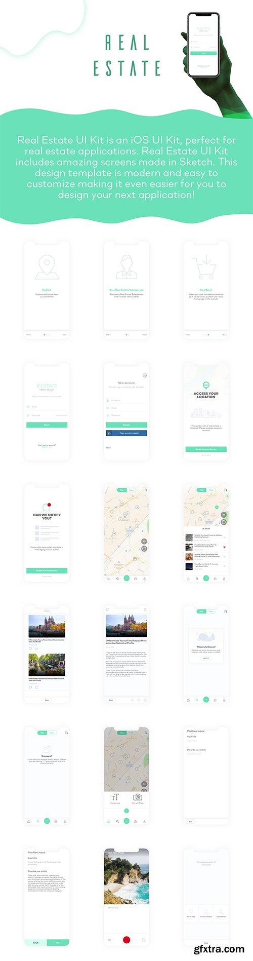Real Estate iOS UI Kit Real Estate iOS UI Kit