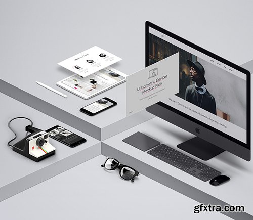 UI Isometric Psd Devices Pack Vol 5 UI Isometric Psd Devices Pack Vol 5