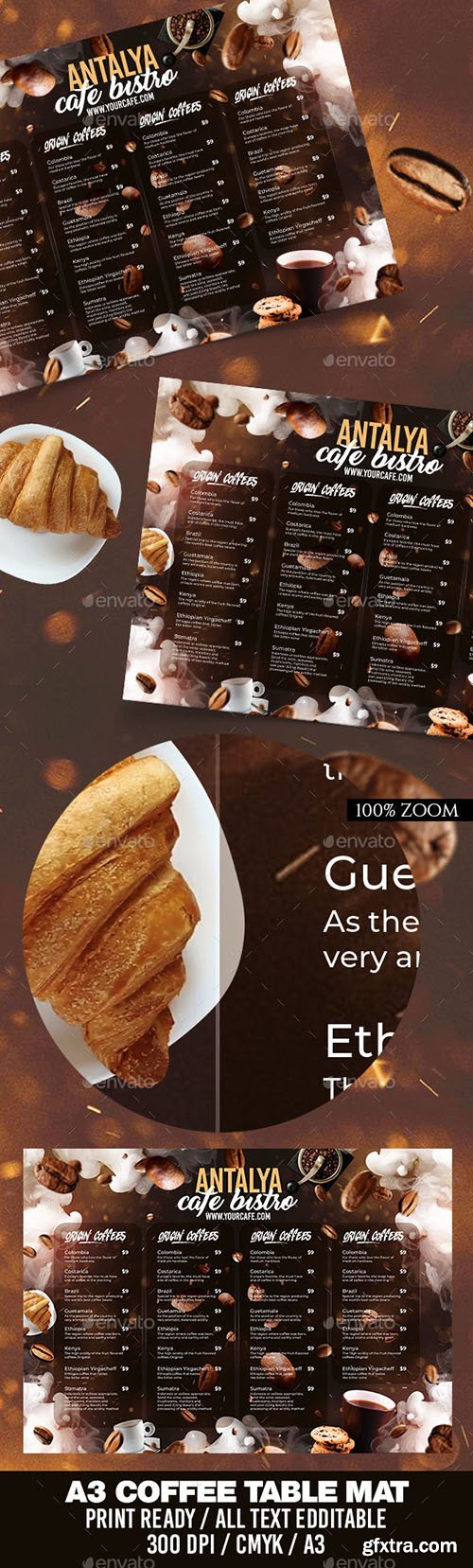 A3 Coffee Mat Menu 22197839