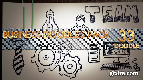 Videohive Animated Business Doodles Pack 14223702