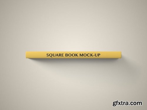 Hard Cover Square Book Mockup - Set 2
