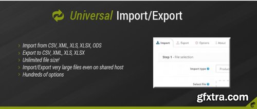 Universal Import/Export Pro v2.5.0 - OpenCart Module