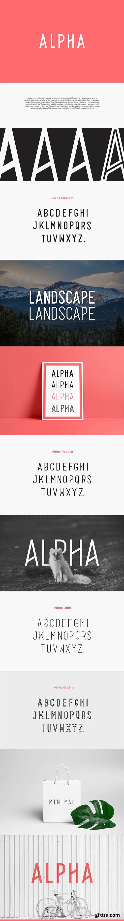 Alpha Font Family