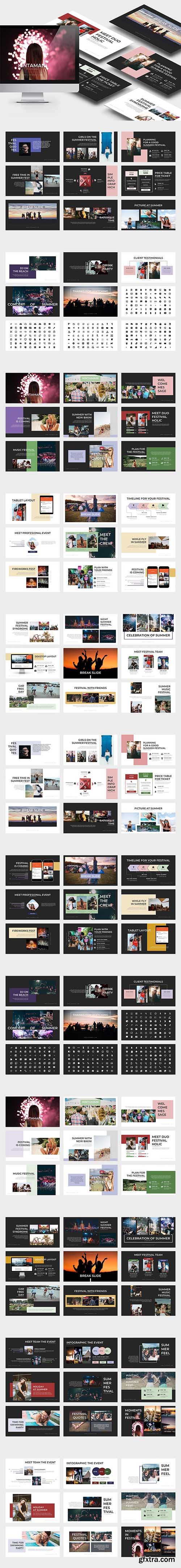 Kintamani Summer Festival Powerpoint Template Kintamani Summer Festival Powerpoint Template