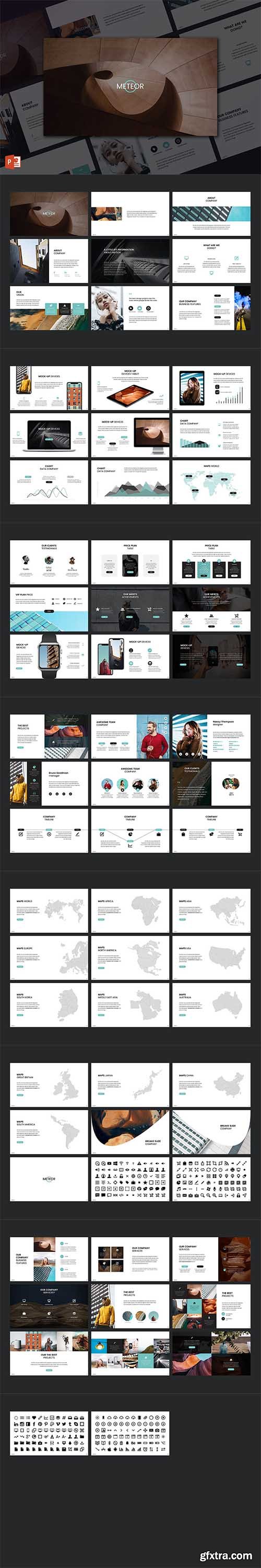 Meteor PowerPoint Template Meteor PowerPoint Template