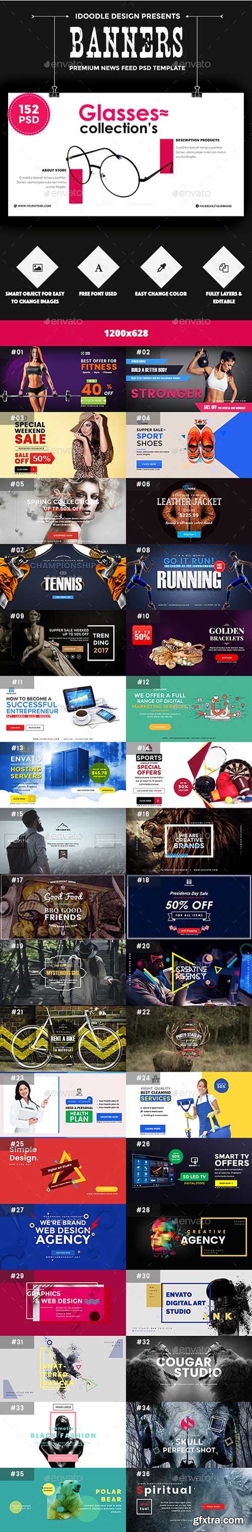 Promotion NewsFeed Ads - 152 PSD [02 Size Each] 15295067
