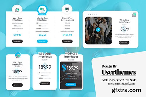 Business Pricing Table UI Template PSD Business Pricing Table UI Template PSD