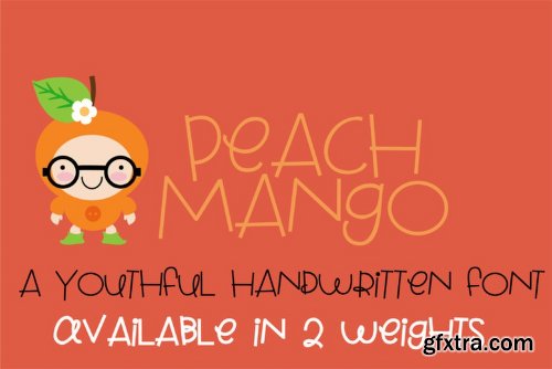Peach Mango - 2 Fonts