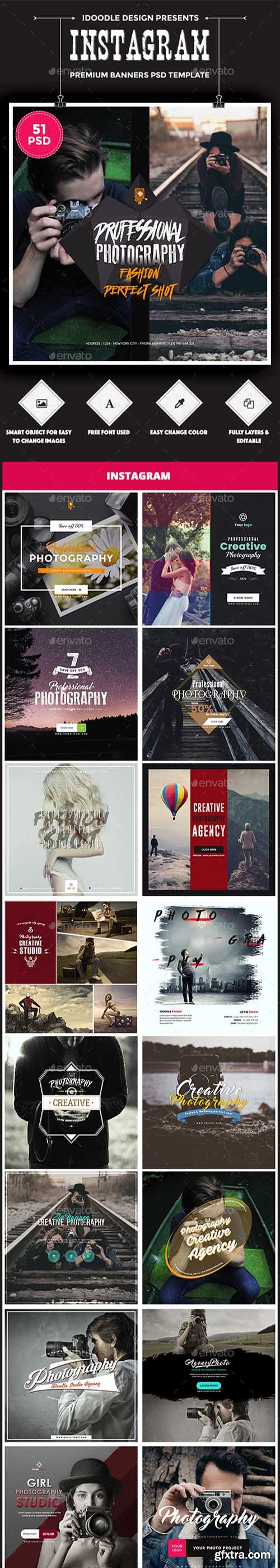 GR - Bundle Photography Instagram - 51 PSD [03 Sets] 16473298