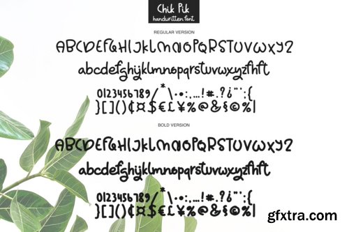 Chik Pik - 2 Fonts