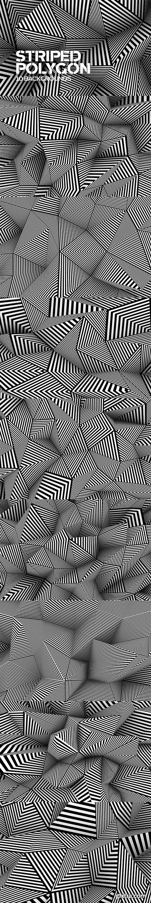 Striped Polygon Backgrounds Striped Polygon Backgrounds