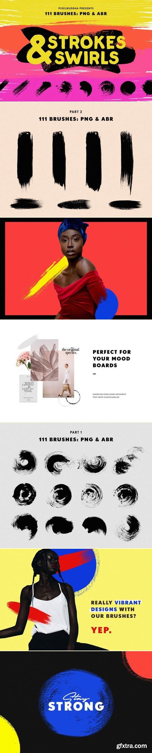 Swirls &amp; Strokes Brushes Set