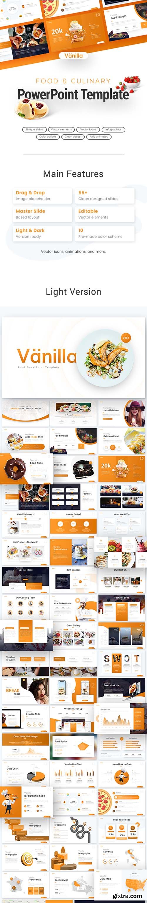 Vanilla Food and Culinary PowerPoint Template 21996439 Vanilla Food and Culinary PowerPoint Template 21996439