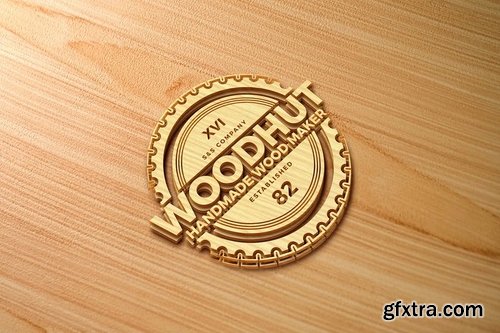 Wood Logo Mockups