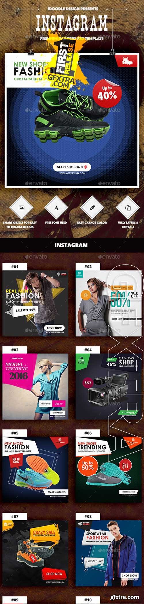 Instagram Product Banners Ads - 16 PSD 14526801 Instagram Product Banners Ads - 16 PSD 14526801
