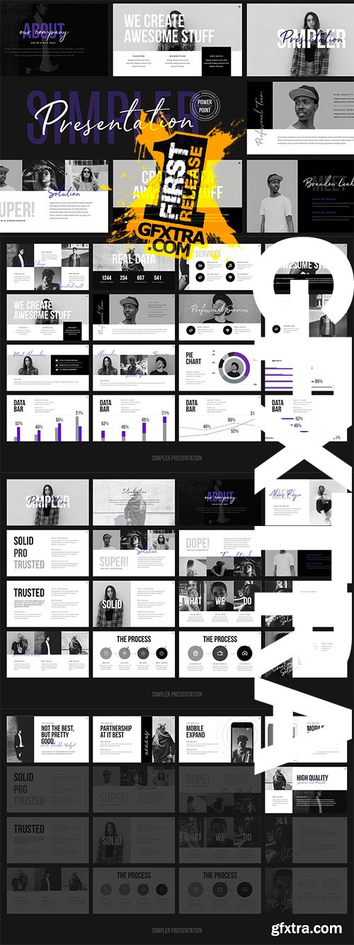 Simpler Presentation - Powerpoint Template