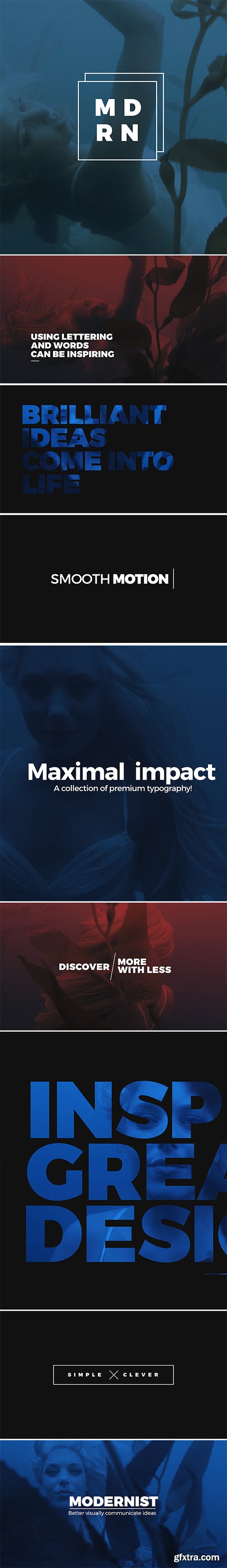 Videohive Modernist Premium Typography 21681055 Videohive Modernist Premium Typography 21681055