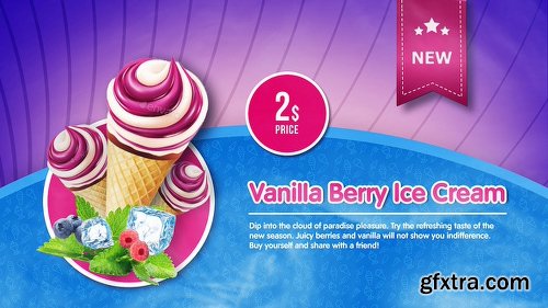 Videohive Ice Cream Menu 22046725