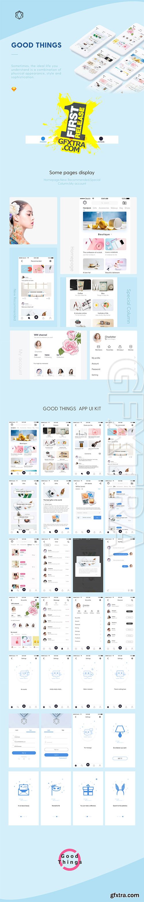 MeiWu APP UI Kit
