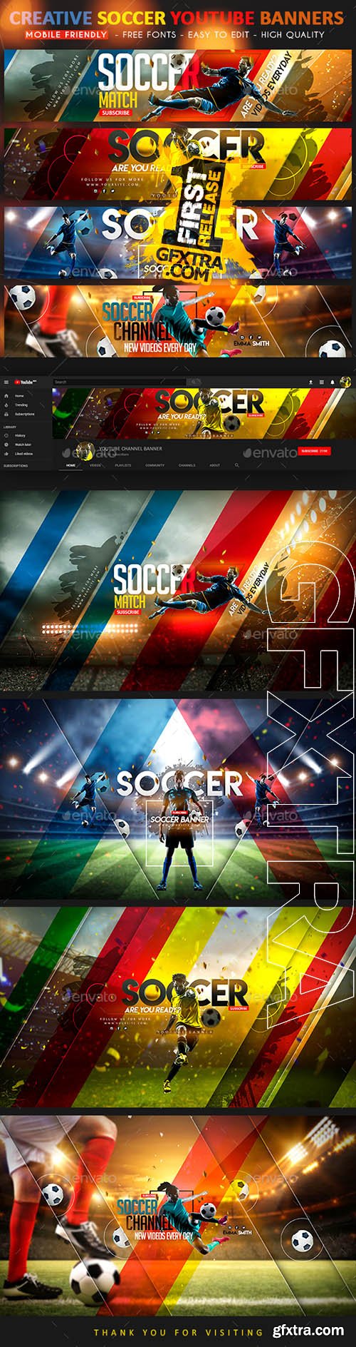 Soccer YouTube Banner 22361410