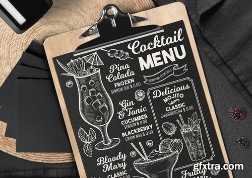 Cocktail Drink Menu