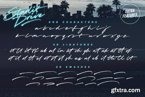 Starlit Drive Font Family Starlit Drive Font Family
