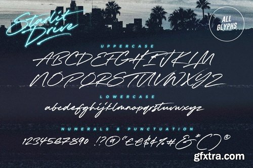 Starlit Drive Font Family Starlit Drive Font Family