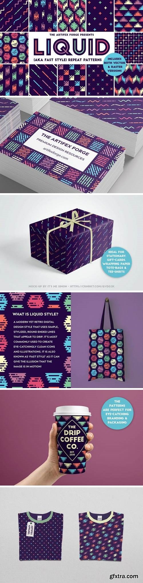 Liquid Repeat Patterns