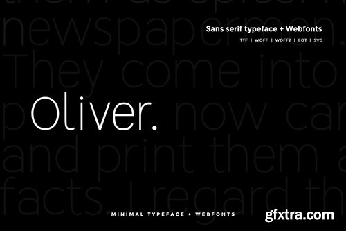 Oliver - Modern Typeface + WebFont Oliver - Modern Typeface + WebFont