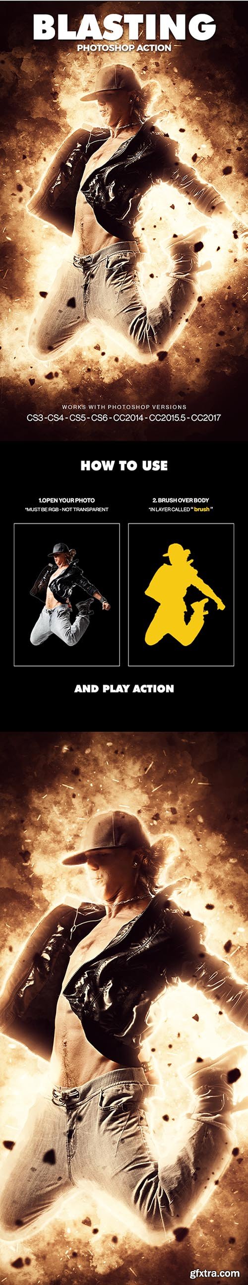 Blasting Photoshop Action 20487125