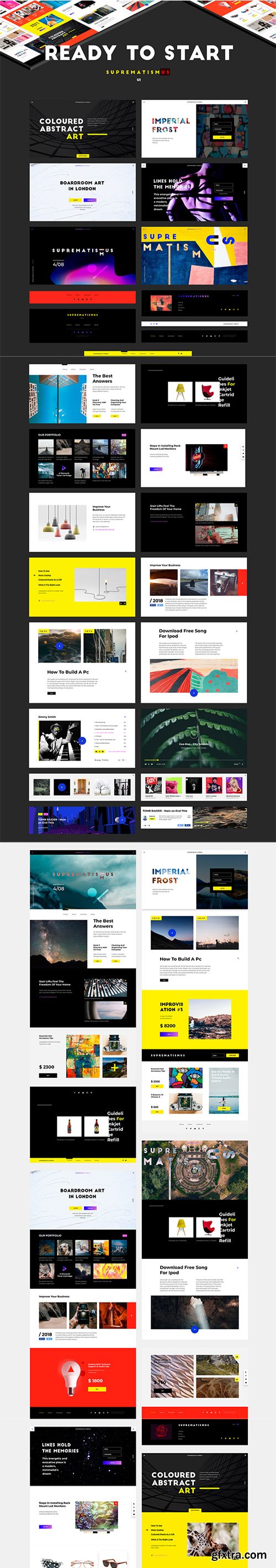 SUPREMATISMUS Ui Kit