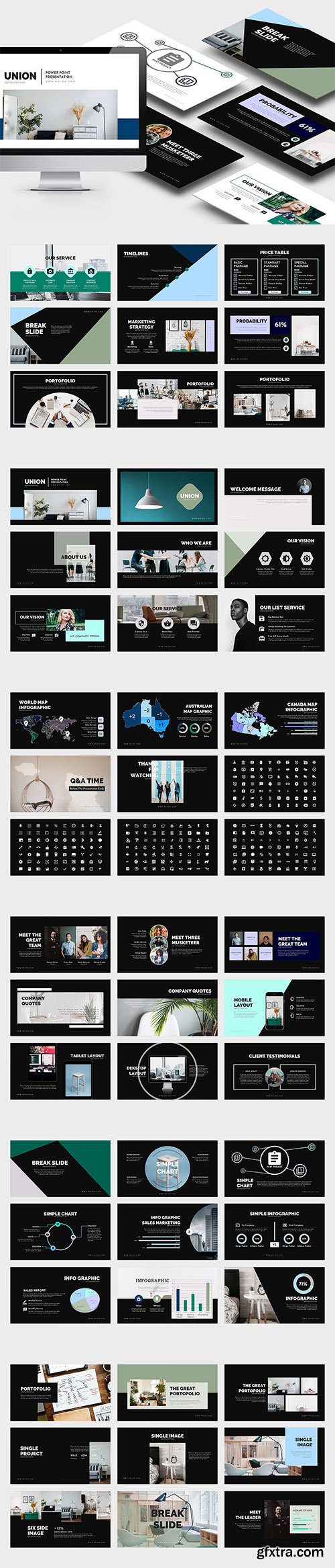 Union : Pitch Deck Powerpoint Template Union : Pitch Deck Powerpoint Template