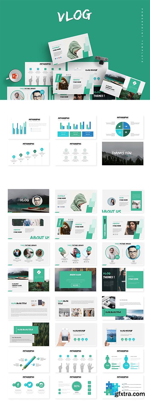 Vlog - Powerpoint, Keynote and Google Slides Template