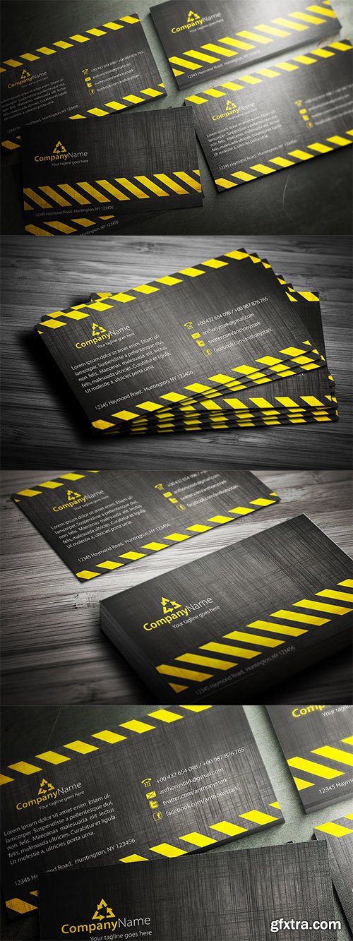 Construction Business Card Design