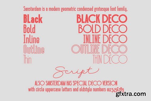 Sansterdam Font Family Sansterdam Font Family