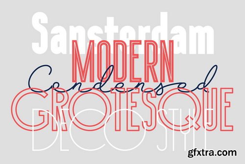 Sansterdam Font Family Sansterdam Font Family