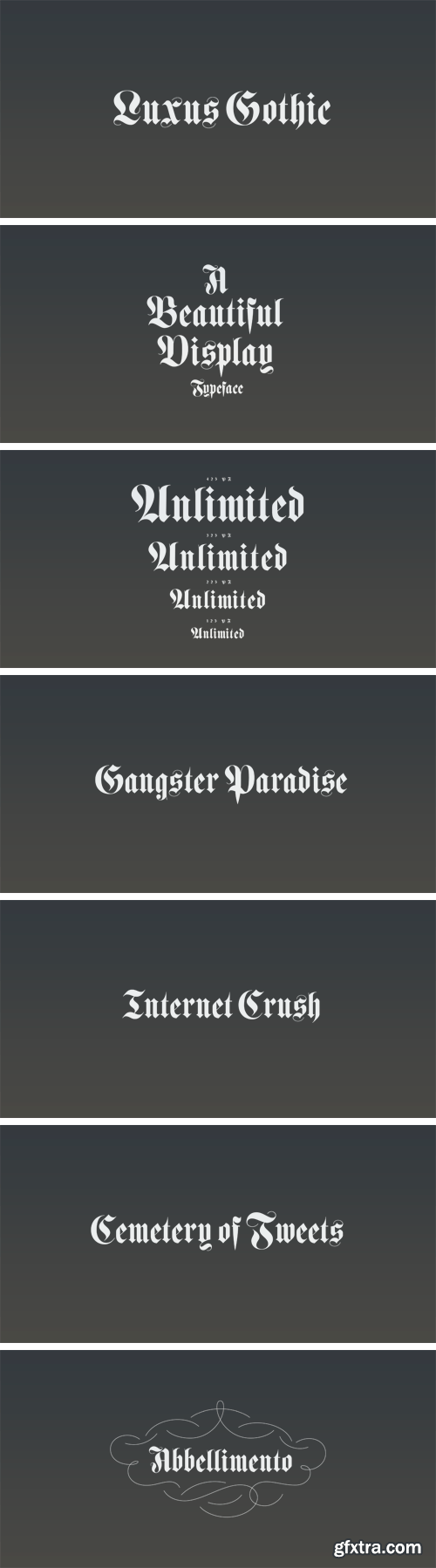 Luxus Gothic Typeface