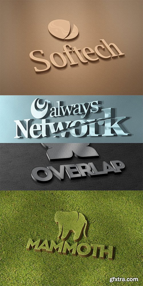 3D Logo Mockups 3D Logo Mockups