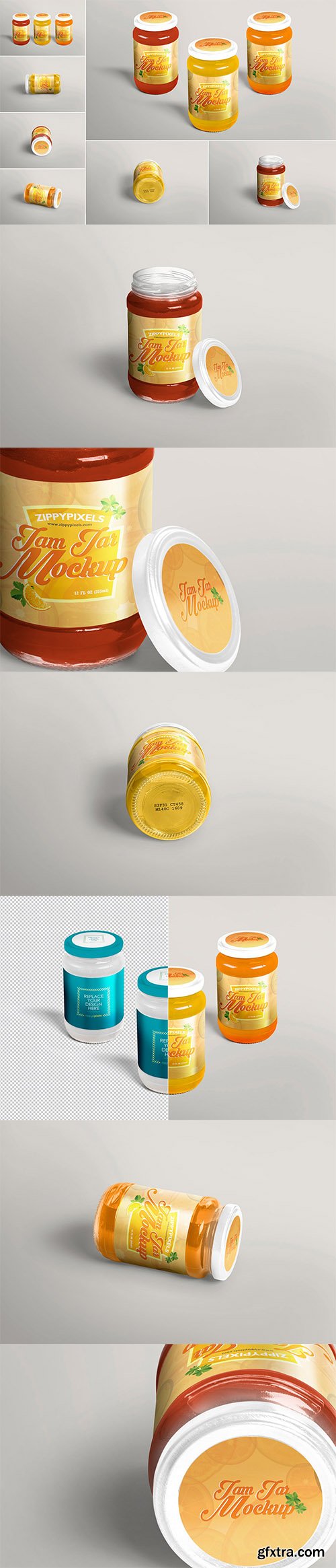 6 Jam Jar Mockups