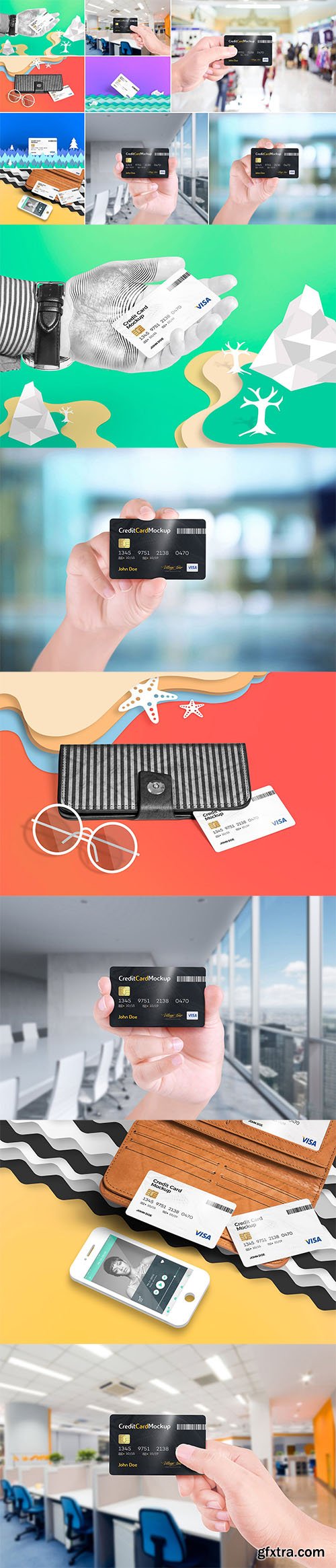6 Credit Card Mockups