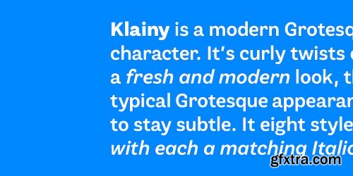 Klainy Font Family - 16 Fonts
