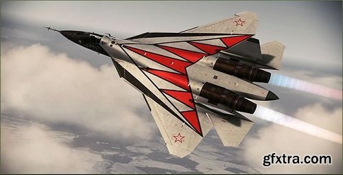 PAK-FA Stealth Fighter 3D Model