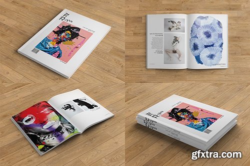 Print and Screen Magazine Mockups Print and Screen Magazine Mockups