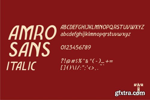 Amro Sans Family Font Family - 6 Fonts
