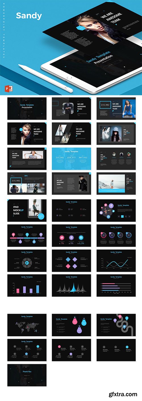 Sandy - Powerpoint, Keynote and Google Sliders Template